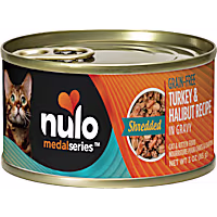 Nulo MedalSeries Grain-Free Shredded Turkey & Halibut Wet Cat Food