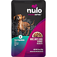 Nulo MedalSeries Beef, Beef Liver & Kale in Broth Wet Dog Food Toppers