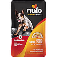 Nulo MedalSeries Chicken, Salmon & Carrot in Broth Wet Dog Food Toppers