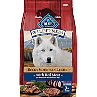 Blue Buffalo Blue Wilderness Red Meat with Grain Rocky Mountain Recipe High Protein Natural Senior Dry Dog Food
