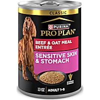 Purina Pro Plan Sensitive Skin and Stomach Beef and Oat Meal Entree Classic Wet Dog Food Pate