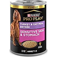 Purina Pro Plan Sensitive Skin and Stomach Turkey and Oat Meal Entree Classic Dog Food Pate