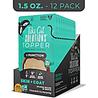 Tiki Cat Solutions Topper, Skin + Coat, Salmon Recipe in Broth for Cats