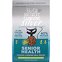 Tiki Cat Born Carnivore Silver Health Chicken & Herring Meal Dry Food for Senior Cats