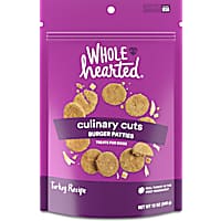WholeHearted Culinary Cuts Burger Patties, Turkey Recipe Dog Treats