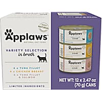 Applaws Limited Ingredient Variety of Flavors in Broth Canned Wet Cat Food