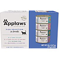 Applaws Limited Ingredient Fish Variety Pack in Broth Canned Cat Food