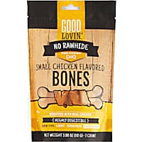 Good Lovin' No Rawhide Small Chicken-Flavored Bones Dog Treats