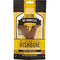 Good Lovin' No Rawhide 5" Wishbone, Chicken Flavor Dog Treats