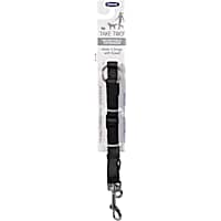 Aspen Pet by Petmate Take Two Adjustable Leash Extension in Black, 5/8" Width
