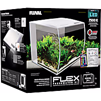 Fluval Flex White Tank Aquarium Kit