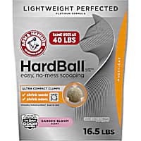 Arm & Hammer Hardball Lightweight Platinum Scented Garden Bloom Clumping Cat Litter