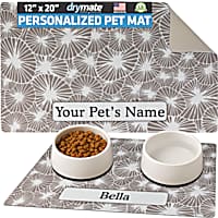Drymate Kahopo Grey Personalized Pet Feeding Mat