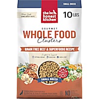 The Honest Kitchen Gourmet Whole Food Clusters Grain Free Beef & Superfoods Recipe Small Breed Dog Food
