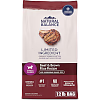 Natural Balance Limited Ingredient Small-Breed Adult Dry Dog Food with Healthy Grains Beef & Brown Rice