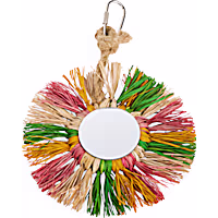 You & Me Straw Hanging Mirror Toy