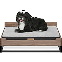 TailZzz Greenguard Gold Certified Water-resistant Milo Wooden Pet Bed with Mattress