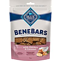 Blue Buffalo BeneBars Skin & Coat Support Dog Treats with Omega 3 & 6, Chicken & Coconut