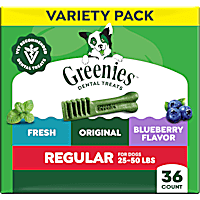 Greenies Adult Natural Dental Dog Treats Regular Size