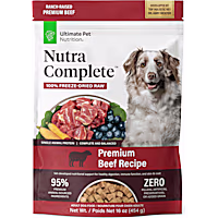 Ultimate Pet Nutrition Nutra Complete Premium Beef Recipe Adult Freeze Dried Dog Food