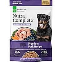 Ultimate Pet Nutrition Nutra Complete Premium Pork Freeze Dried Dog Food