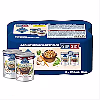 Blue Buffalo Blue's Stew Natural, Hearty Beef and Country Chicken Wet Dog Food Variety Pack