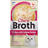 Inaba Churu Broth Chicken with Salmon Recipe Cat Treats