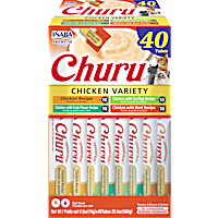 Inaba Churu Variety Box Chicken, Scallop, Crab & Beef Cat Treats