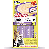 Inaba Churu Hairball Purees Control Tuna Recipe Cat Treats