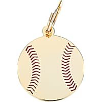 Two Tails Pet Company Baseball Pet ID Tag