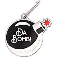 Two Tails Pet Company Da Bomb! Pet ID Tag