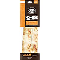 Earth Animal No-Hide Strips Chicken Recipe Thin Natural Rawhide Alternative Dog Chew Treat