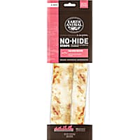 Earth Animal No-Hide Strips Salmon Recipe Thin Natural Rawhide Alternative Dog Chew Treat