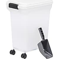 Iris White Airtight Food Storage Container with Scoop