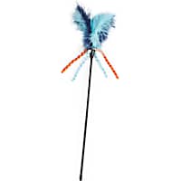 Leaps & Bounds Blue Wand Cat Teaser Toy