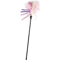 Leaps & Bounds Pink Wand Cat Teaser Toy