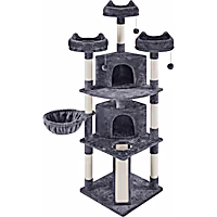 Topeakmart Multilevel Large Cat Tower with Condos Platforms