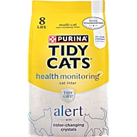 Purina Tidy Cats Tidy Care Alert Cat Health Monitoring Unscented Non Clumping with Silica Crystals Cat Litter