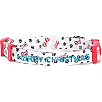 Pawtitas Christmas Personalized Dog Collar