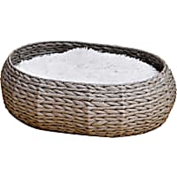 PetPals Group Buttercup Recycled Paper Rope Handcrafted Pet Basket/Bed