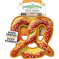 Doggijuana Tuffer Chewer Refillable Pretzel Dog Toy