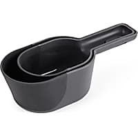 Reddy Black 2-Piece Flexible Scoop Set for Dogs