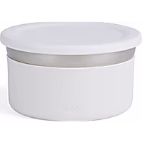 Reddy White On-the-Go Dog Bowl Set