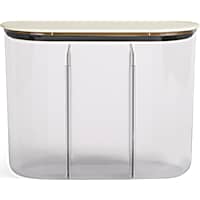 Reddy White Divided Dog Treat Jar