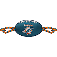 Pets First Miami Dolphins Nylon Football Rope Dog Toy