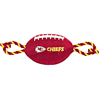 Pets First Kansas City Chiefs Nylon Football Rope Dog Toy