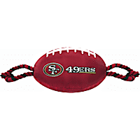 Pets First San Francisco 49ERS Nylon Football Rope Dog Toy