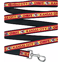 Pets First Kansas City Chiefs Satin Dog Leash