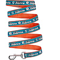 Pets First Miami Dolphins Satin Dog Leash