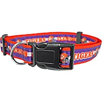 Pets First Clemson Satin Dog Collar